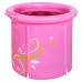 Inflatable bathtub Padded plastic adult Pink print bath bucket Collapsible bath tub Children's paddling pool - B07BPYDLWN